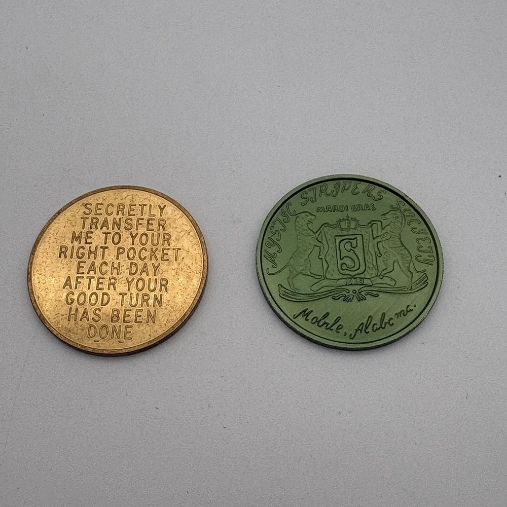 Vintage Boy Scouts Good Turn‎ Token & 1982 Mystic Stripers Doubloon USA Lot